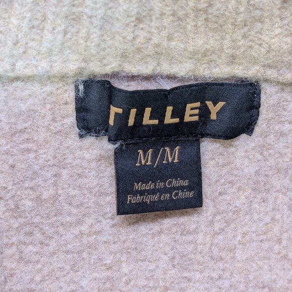 TILLEY 100% RWS Wool Sweater Size Medium Crop Peach Pastel - Picture 3 of 8